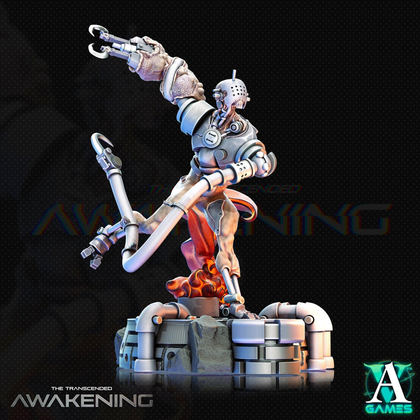 3D Printed Archvillain Games Trancended Lablumps - The Transcended 28 32mm D&D - 3D Printing Boss 
