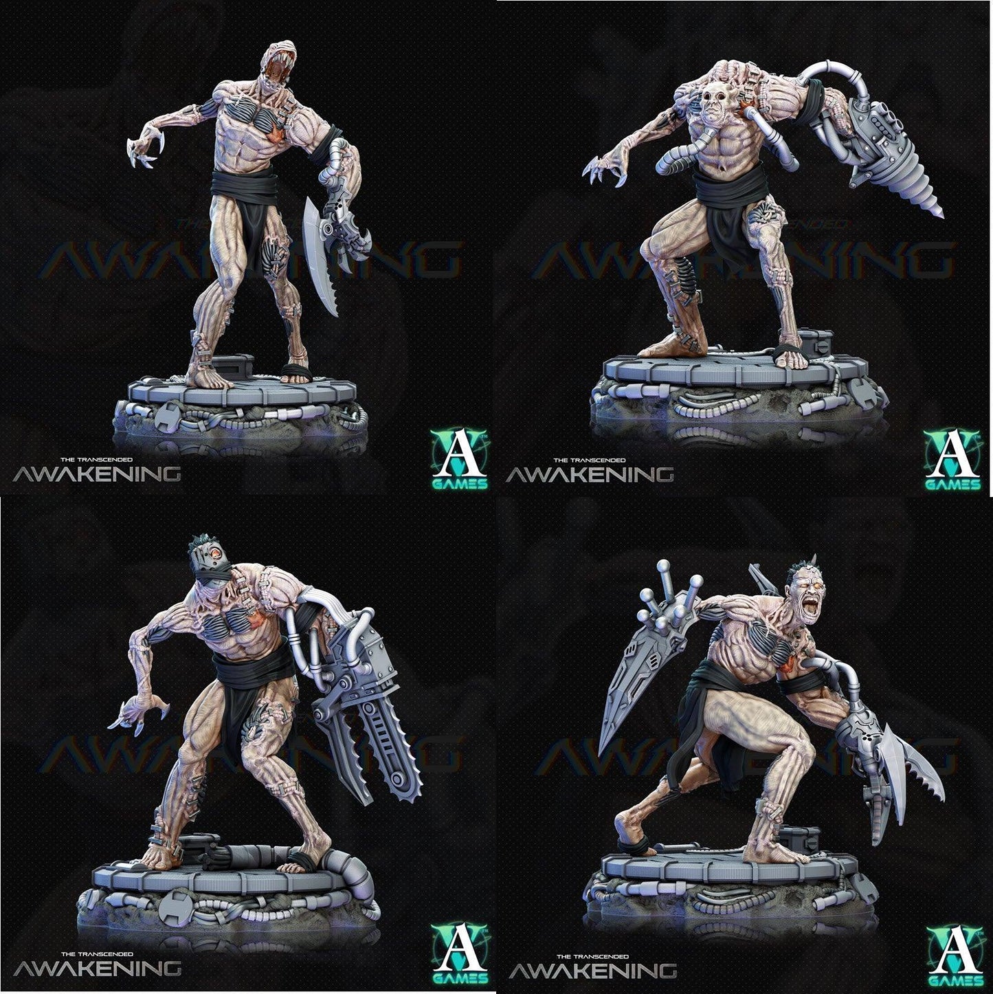 3D Printed Archvillain Games Trancended Leftovers - The Transcended 28 32mm D&D - 3D Printing Boss 