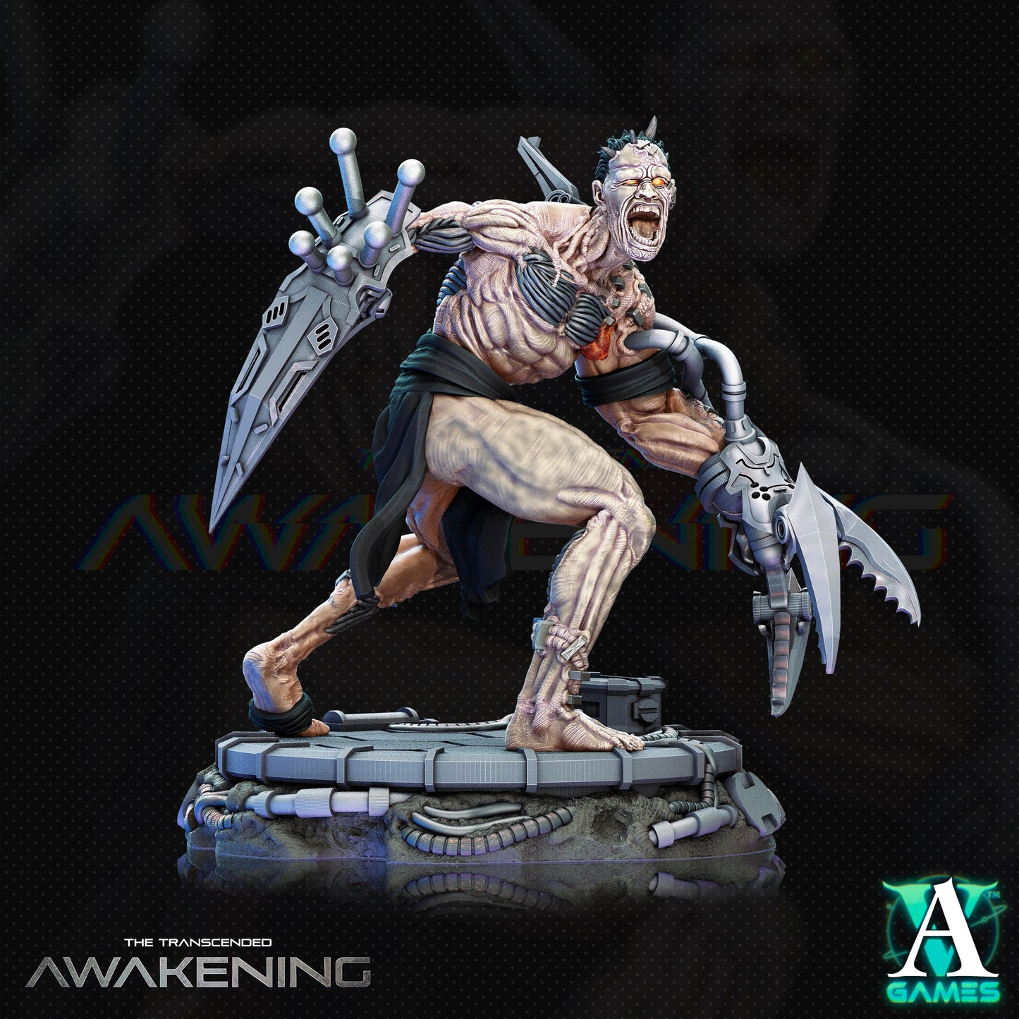 3D Printed Archvillain Games Trancended Leftovers - The Transcended 28 32mm D&D - 3D Printing Boss 