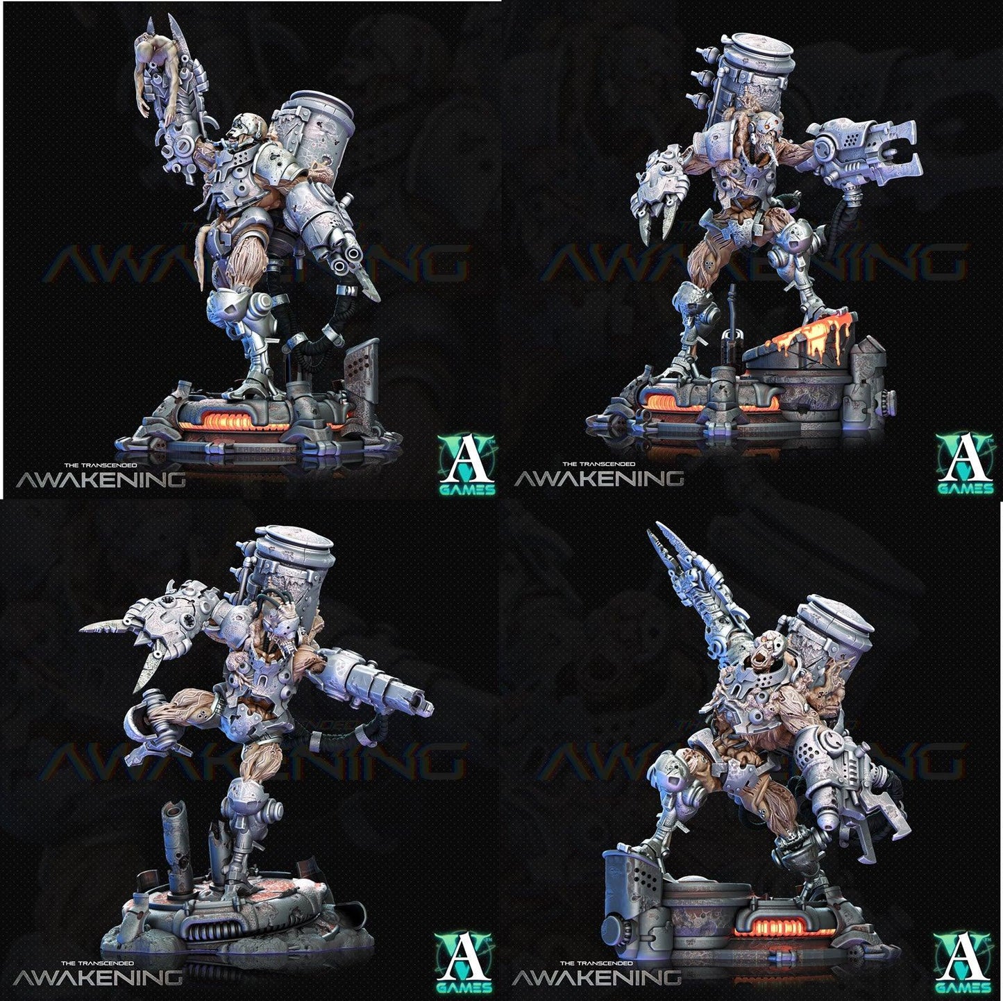 3D Printed Archvillain Games Trancended Reservoirs - The Transcended 28 32mm D&D - 3D Printing Boss 