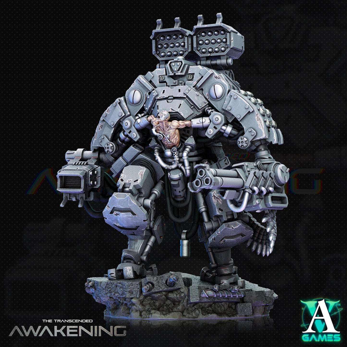 3D Printed Archvillain Games Trancended Vastators - The Transcended 28 32mm D&D - 3D Printing Boss 