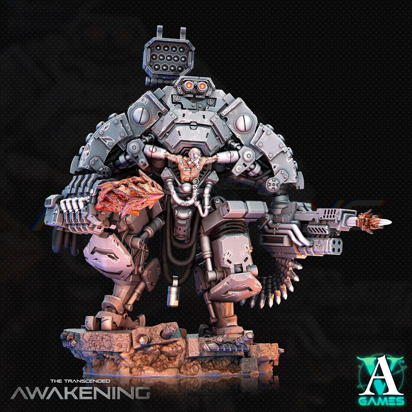 3D Printed Archvillain Games Trancended Vastators - The Transcended 28 32mm D&D - 3D Printing Boss 