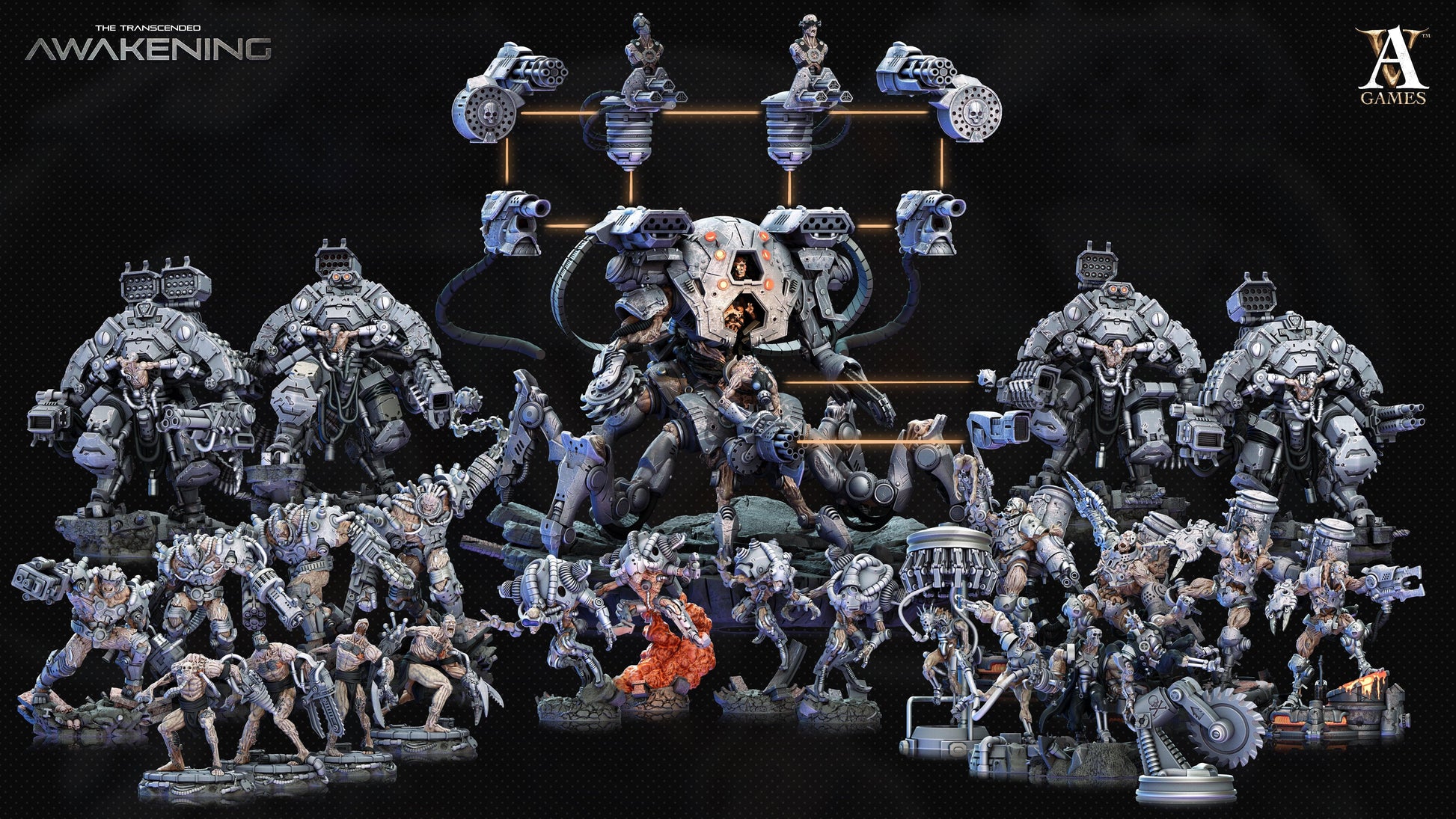 3D Printed Archvillain Games Trancended Vastators - The Transcended 28 32mm D&D - 3D Printing Boss 