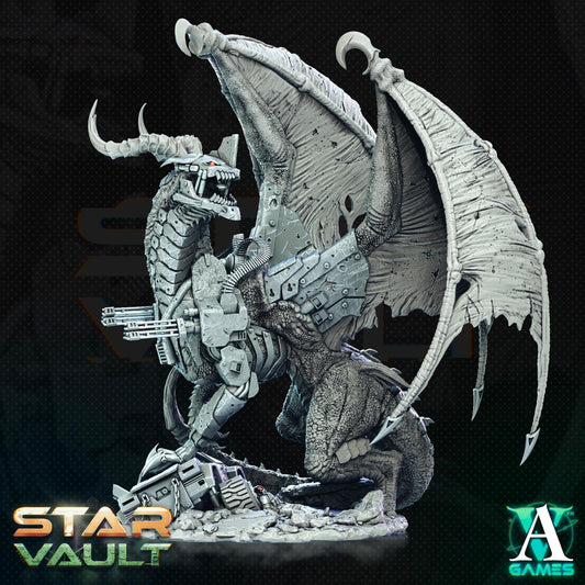 3D Printed Archvillain Games Xarga Galactic Tyrant The Star Vault 28 32mm D&D - 3D Printing Boss 