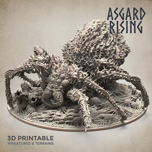 3D Printed Asgard Rising Ancient Spider Queen Gargantuan Model 32mm D&D - 3D Printing Boss 