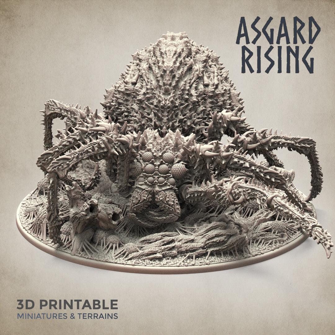 3D Printed Asgard Rising Ancient Spider Queen Gargantuan Model 32mm D&D - 3D Printing Boss 