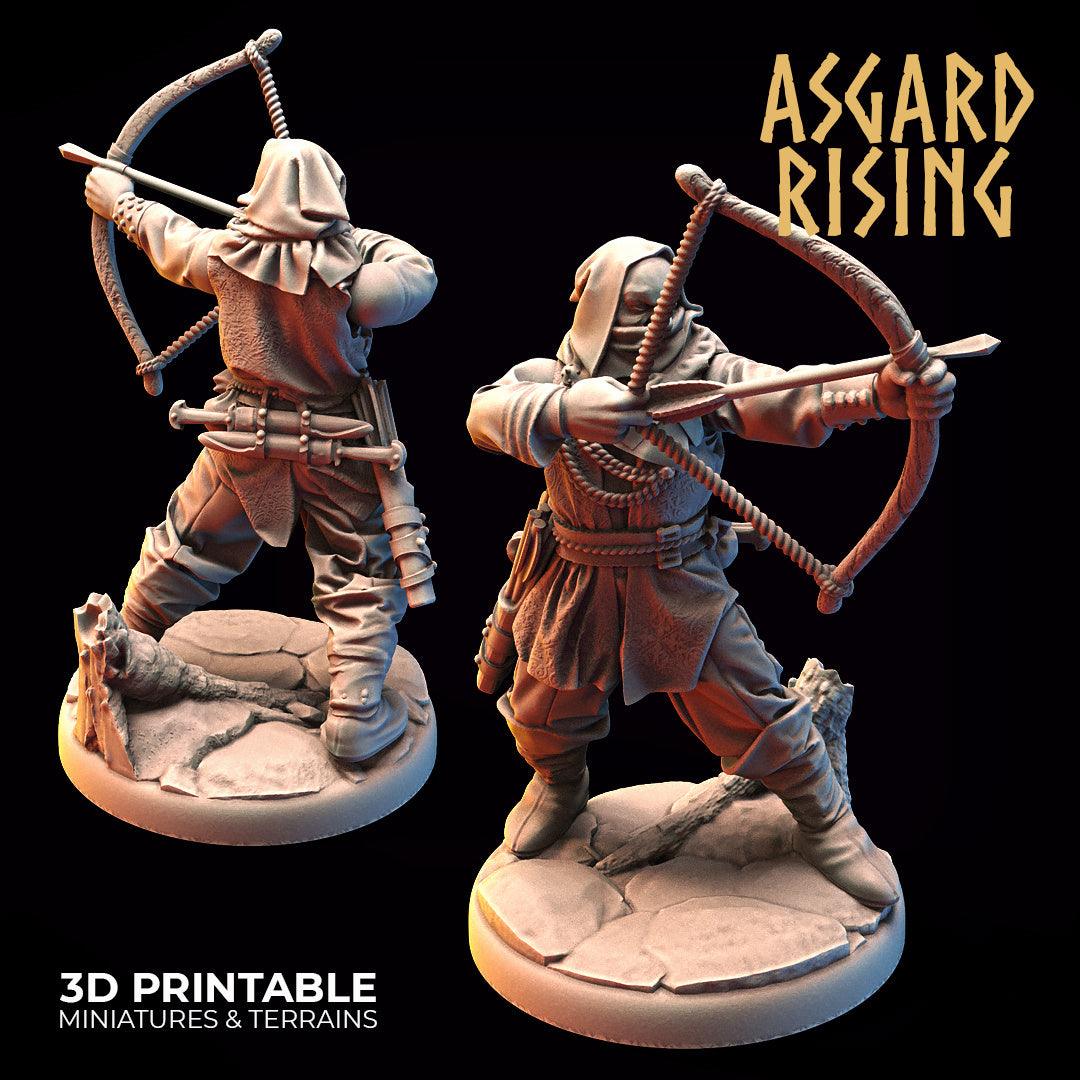 3D Printed Asgard Rising Bandit Deserters Bow Modular Warband 28mm - 32mm - 3D Printing Boss 