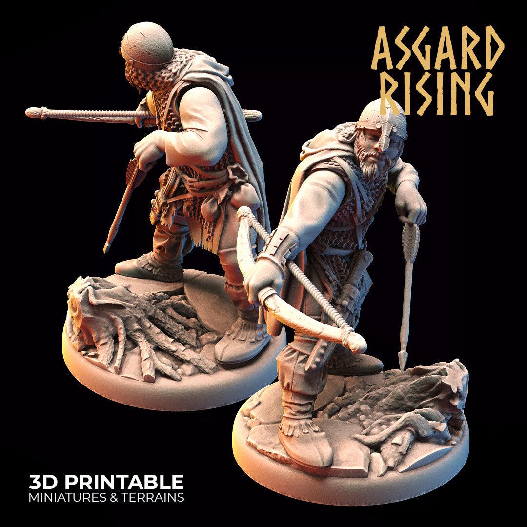 3D Printed Asgard Rising Bandit Deserters Bow Modular Warband 28mm - 32mm - 3D Printing Boss 