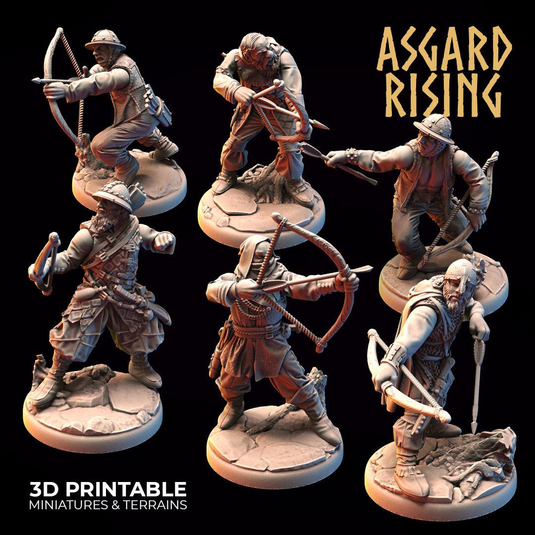 3D Printed Asgard Rising Bandit Deserters Bow Modular Warband 28mm - 32mm - 3D Printing Boss 