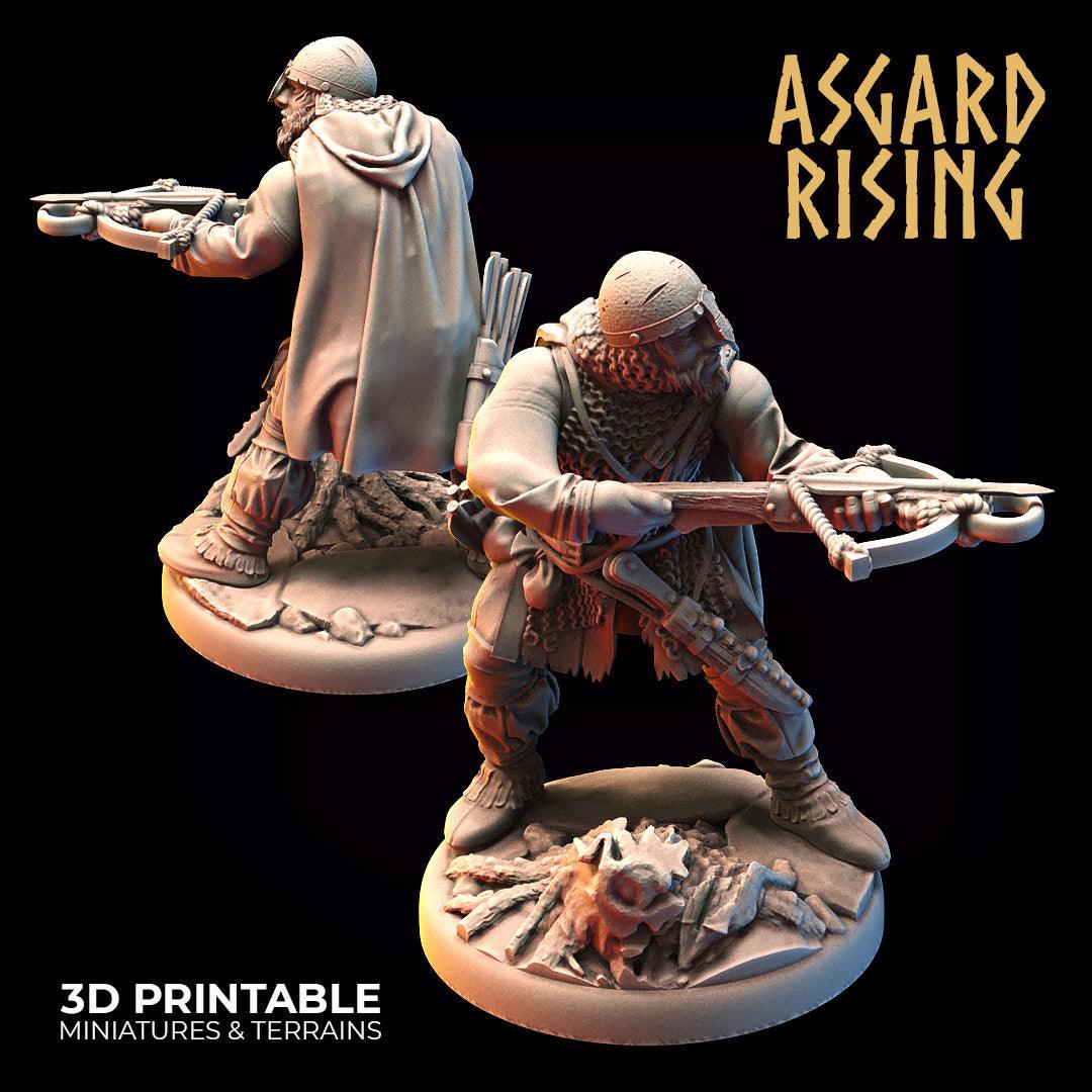 3D Printed Asgard Rising Bandit Deserters Crossbow Modular Warband 28mm - 32mm - 3D Printing Boss 