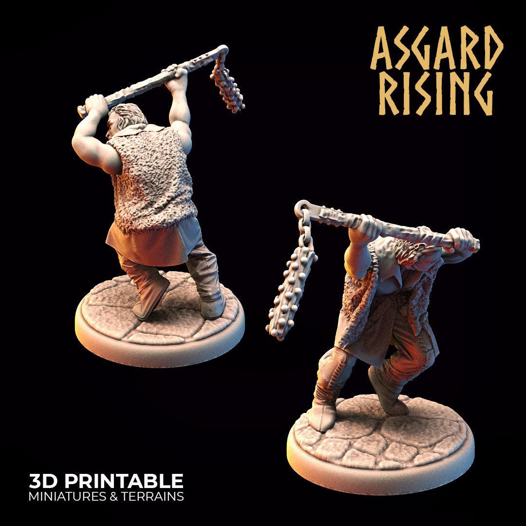 3D Printed Asgard Rising Bandit Outcast Modular Warband 28mm - 32mm Ragnarok D&D - 3D Printing Boss 