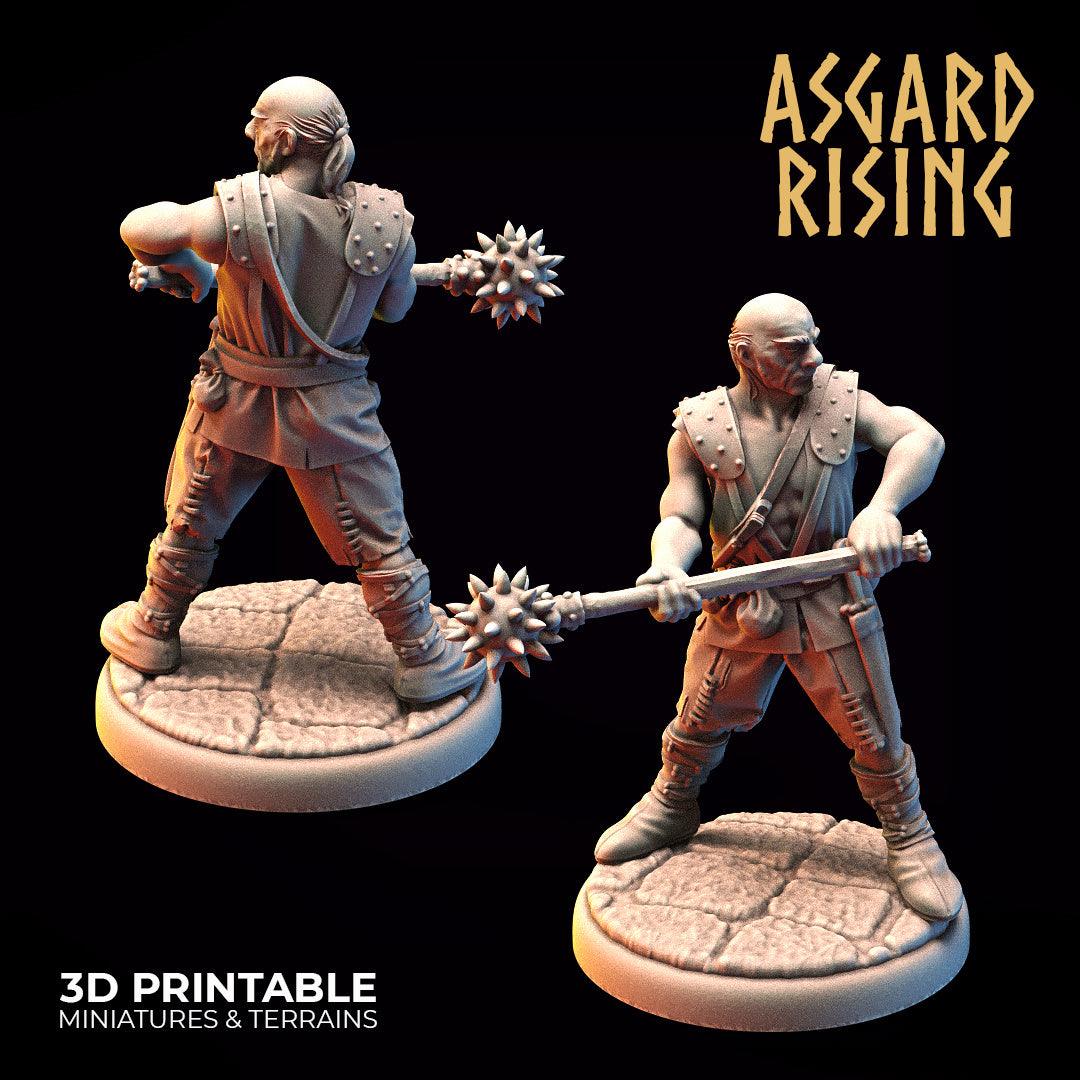 3D Printed Asgard Rising Bandit Outcast Modular Warband 28mm - 32mm Ragnarok D&D - 3D Printing Boss 