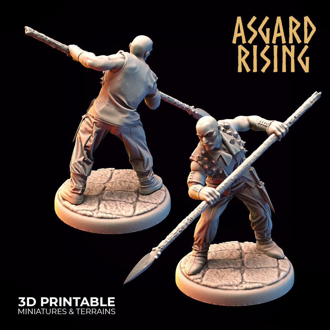 3D Printed Asgard Rising Bandit Outcast Modular Warband 28mm - 32mm Ragnarok D&D - 3D Printing Boss 