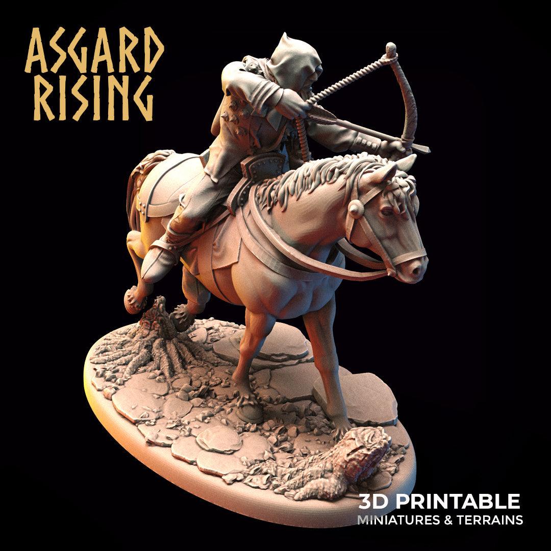 3D Printed Asgard Rising Bandit Riders Rogues Modular Warband 28mm - 32mm - 3D Printing Boss 