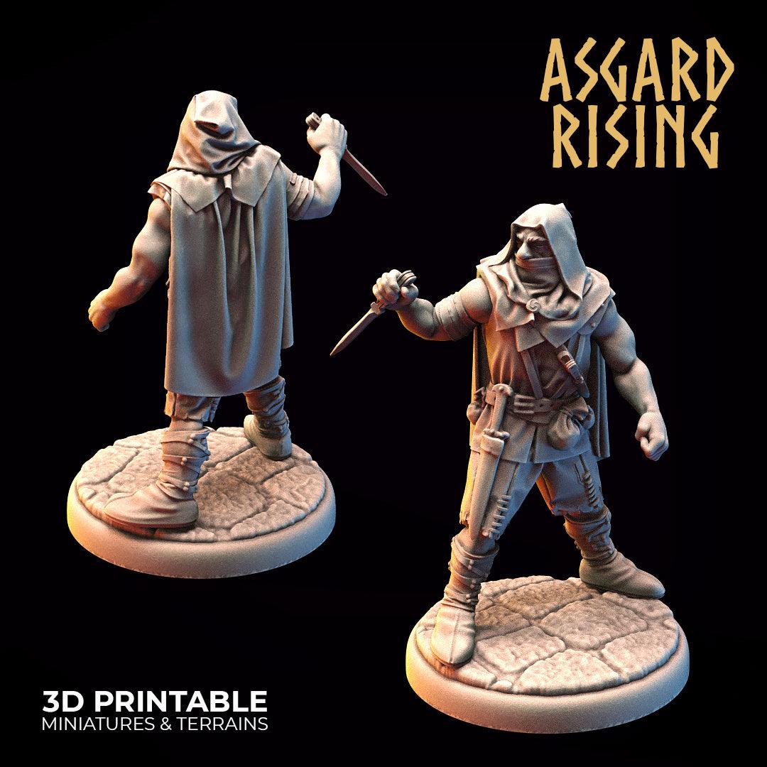 3D Printed Asgard Rising Bandit Rogues Modular Warband 28mm - 32mm Ragnarok D&D - 3D Printing Boss 