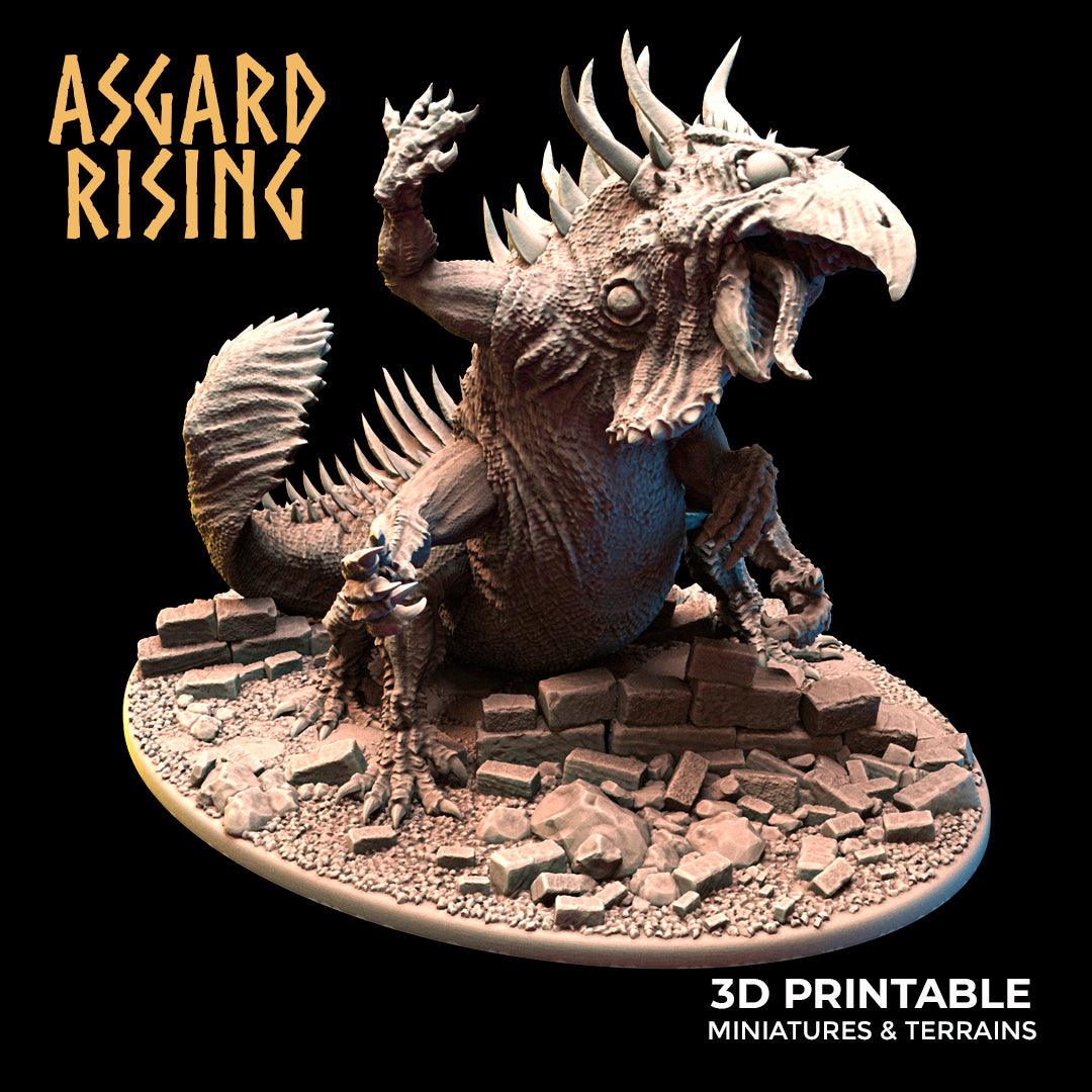 3D Printed Asgard Rising Basilisk #2 King of Serpents - 32mm D&D - 3D Printing Boss 
