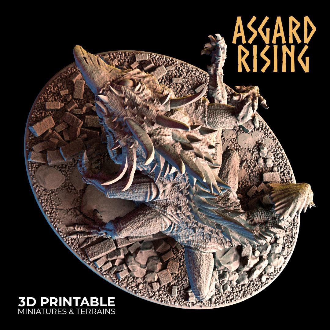 3D Printed Asgard Rising Basilisk #2 King of Serpents - 32mm D&D - 3D Printing Boss 