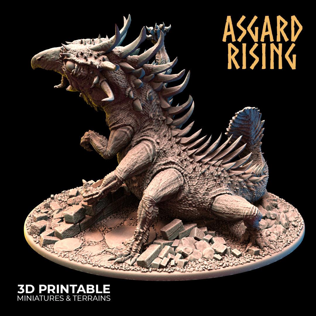 3D Printed Asgard Rising Basilisk #2 King of Serpents - 32mm D&D - 3D Printing Boss 