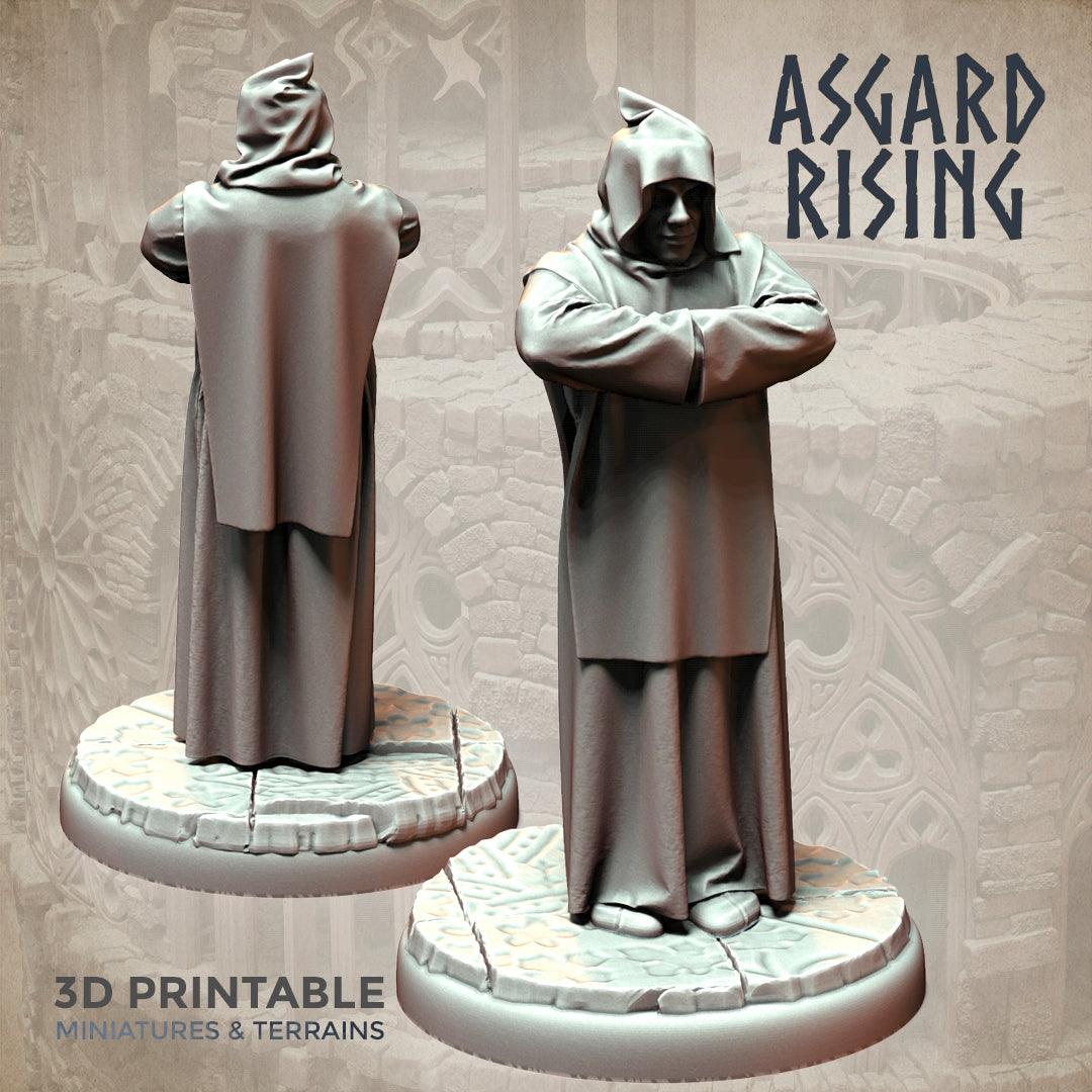 3D Printed Asgard Rising Brother Monks Set 28mm - 32mm Ragnarok D&D - 3D Printing Boss 