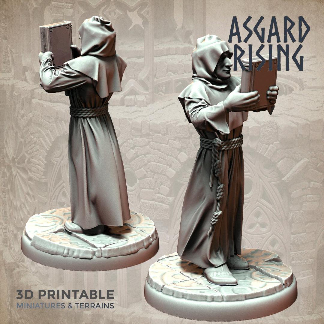 3D Printed Asgard Rising Brother Monks Set 28mm - 32mm Ragnarok D&D - 3D Printing Boss 