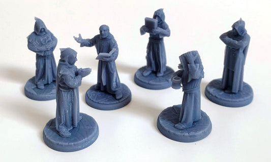 3D Printed Asgard Rising Brother Monks Set 28mm - 32mm Ragnarok D&D - 3D Printing Boss 