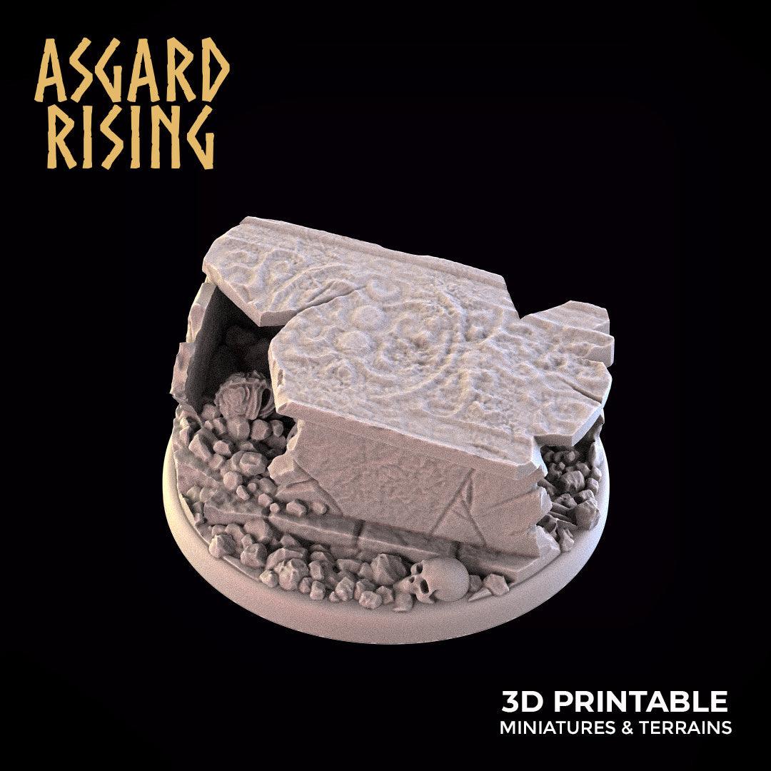 3D Printed Asgard Rising Crushed Tomb 28 32mm D&D - 3D Printing Boss 