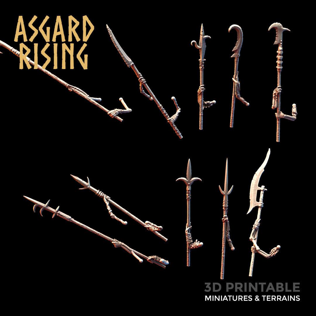 3D Printed Asgard Rising Draugr - Undead Additional Weapons 28mm - 32mm - 3D Printing Boss 