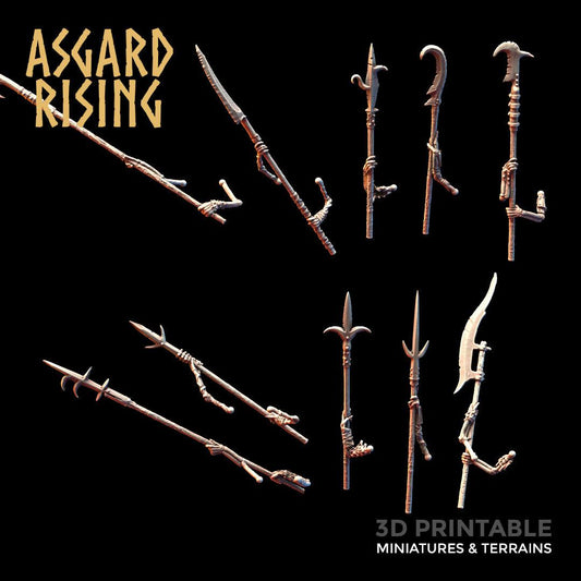 3D Printed Asgard Rising Draugr - Undead Additional Weapons 28mm - 32mm - 3D Printing Boss 