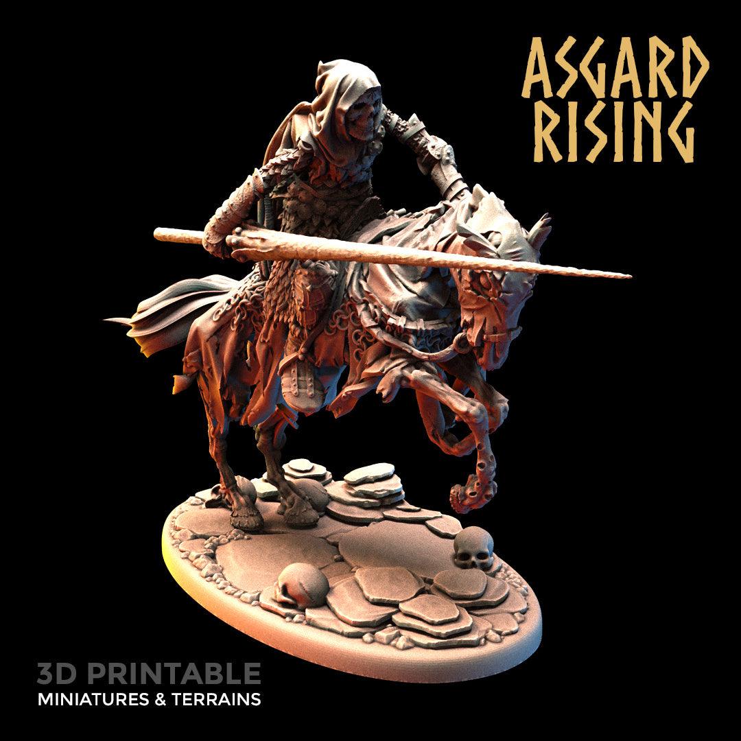 3D Printed Asgard Rising Draugr - Undead Skeleton Fallen Knights Set 28mm - 32mm - 3D Printing Boss 