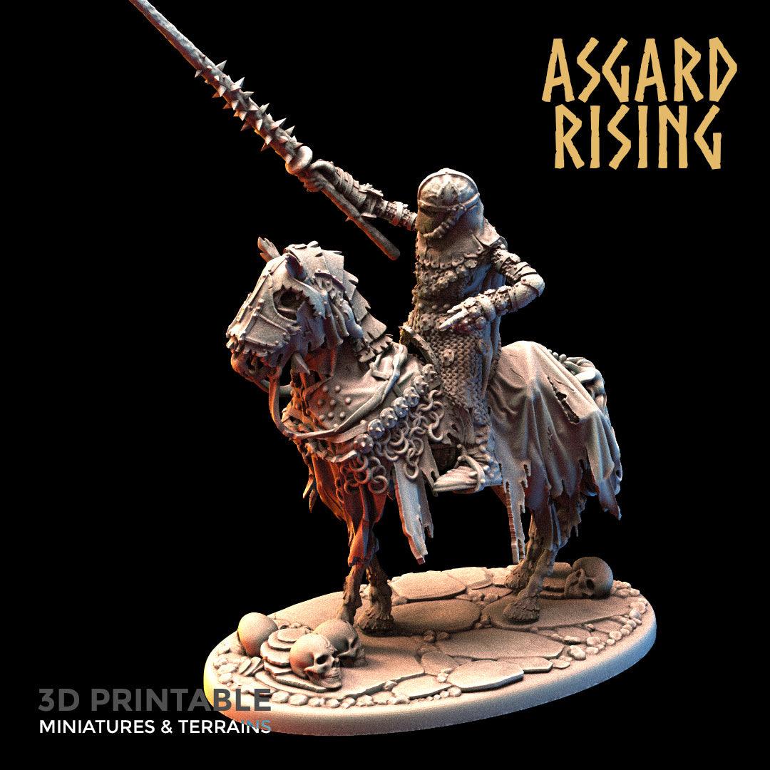 3D Printed Asgard Rising Draugr - Undead Skeleton Fallen Knights Set 28mm - 32mm - 3D Printing Boss 