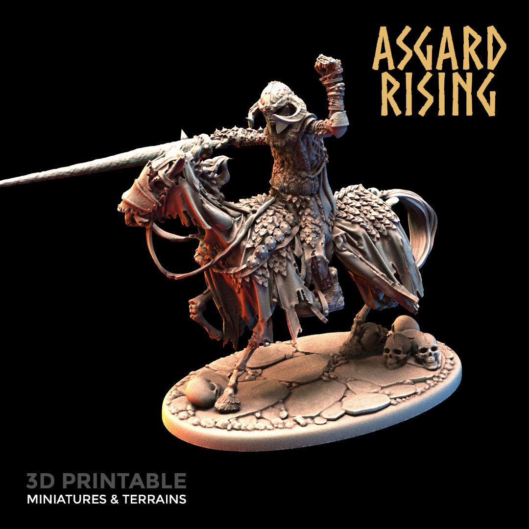 3D Printed Asgard Rising Draugr - Undead Skeleton Fallen Knights Set 28mm - 32mm - 3D Printing Boss 