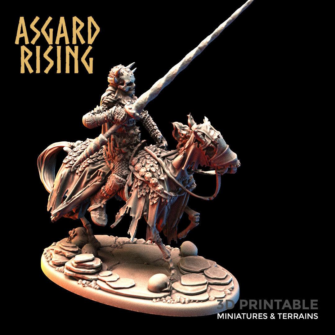 3D Printed Asgard Rising Draugr - Undead Skeleton Fallen Knights Set 28mm - 32mm - 3D Printing Boss 