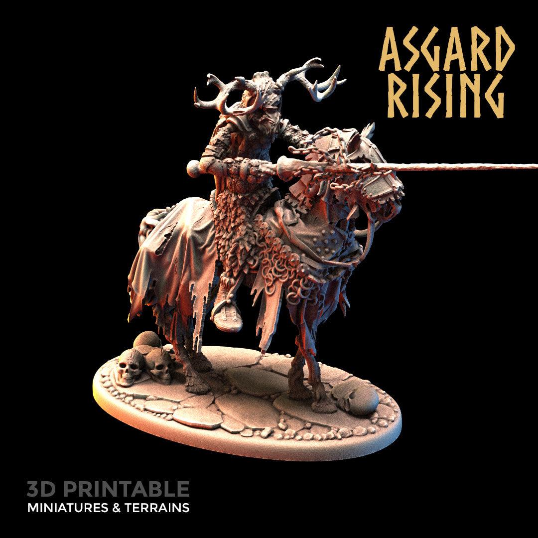 3D Printed Asgard Rising Draugr - Undead Skeleton Fallen Knights Set 28mm - 32mm - 3D Printing Boss 