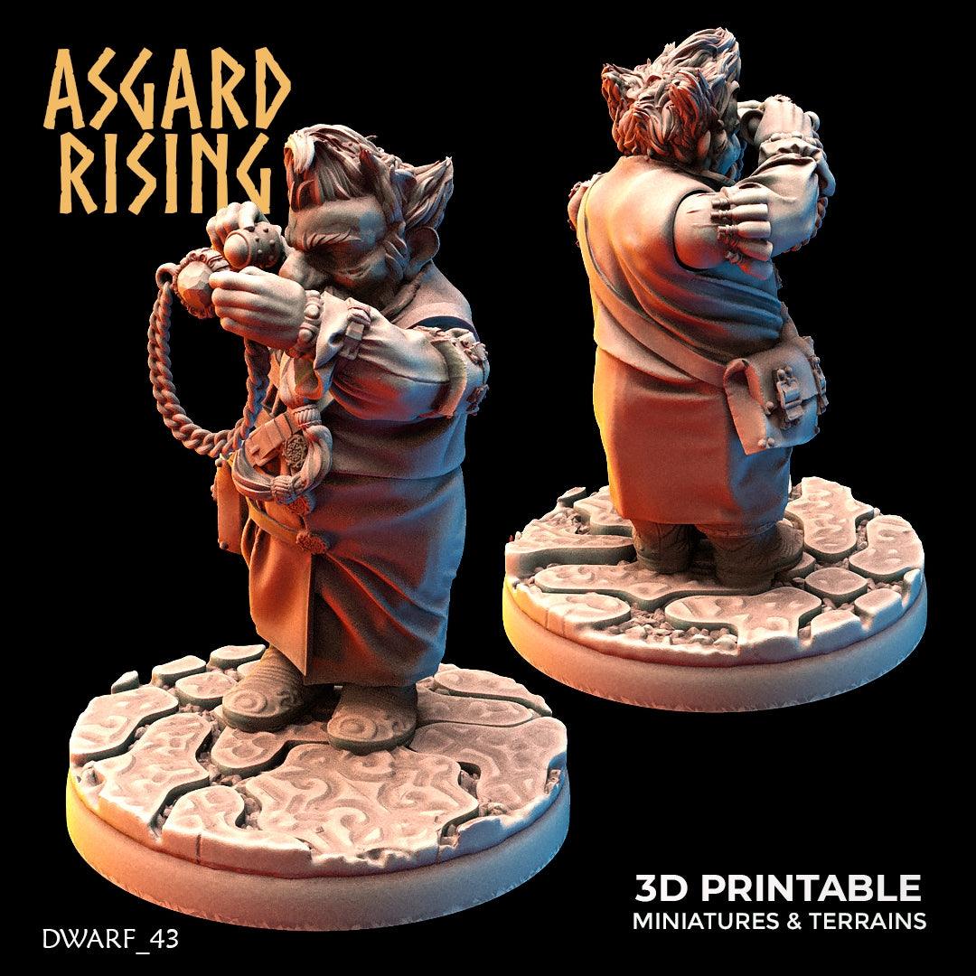 3D Printed Asgard Rising Dwarf Artisan Worker Set 28mm - 32mm - 3D Printing Boss 