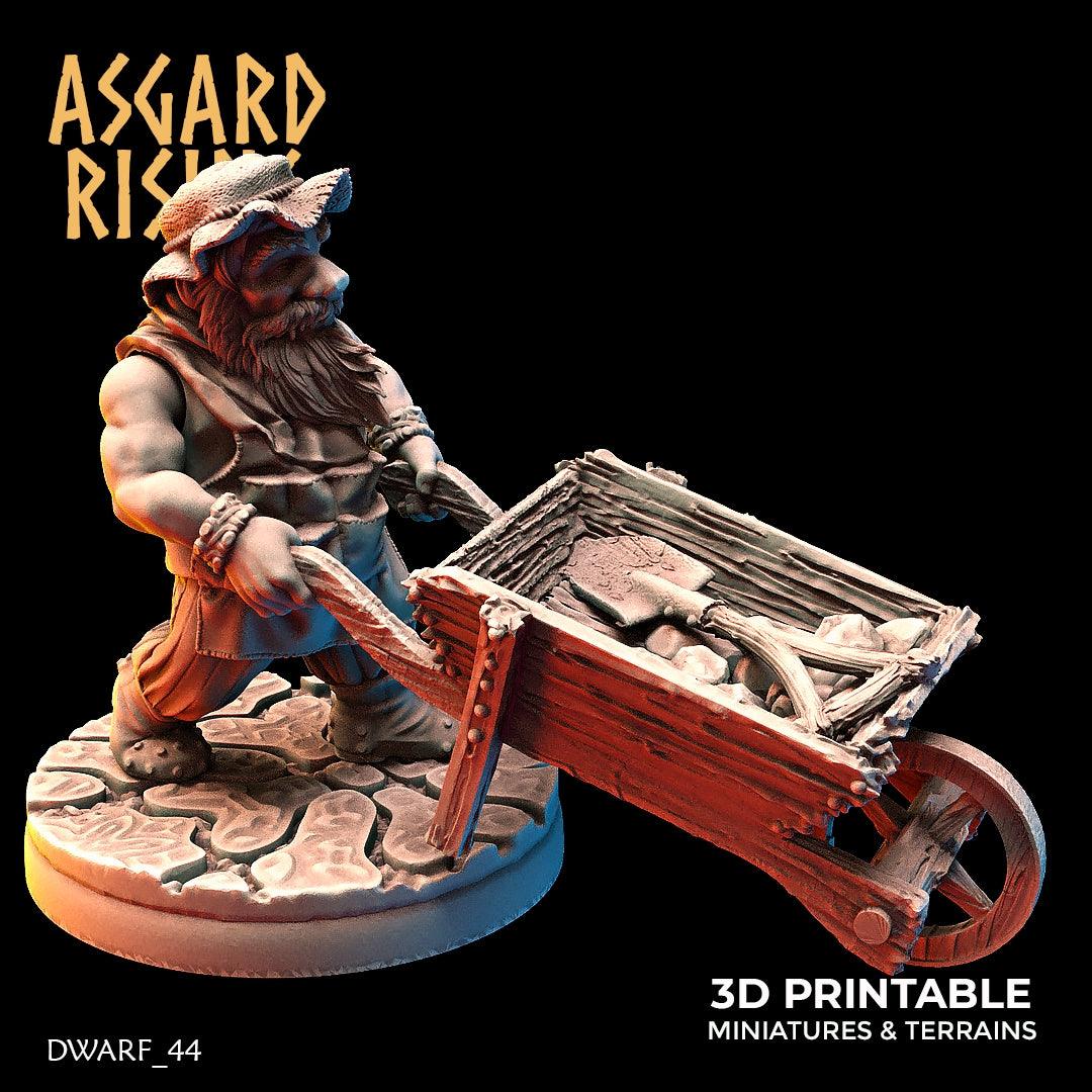 3D Printed Asgard Rising Dwarf Artisan Worker Set 28mm - 32mm - 3D Printing Boss 