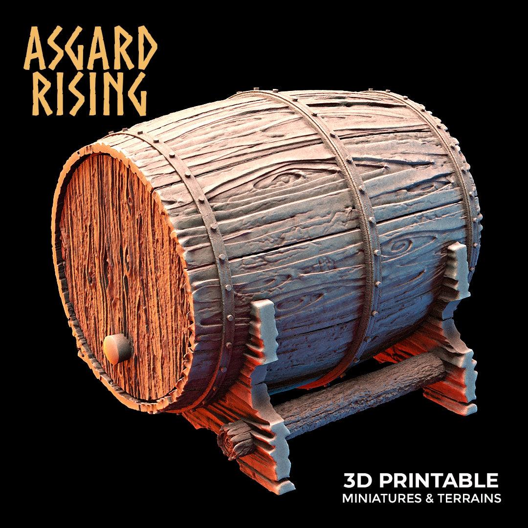 3D Printed Asgard Rising Dwarf Barrels Distillery and Brewery 28mm - 32mm - 3D Printing Boss 