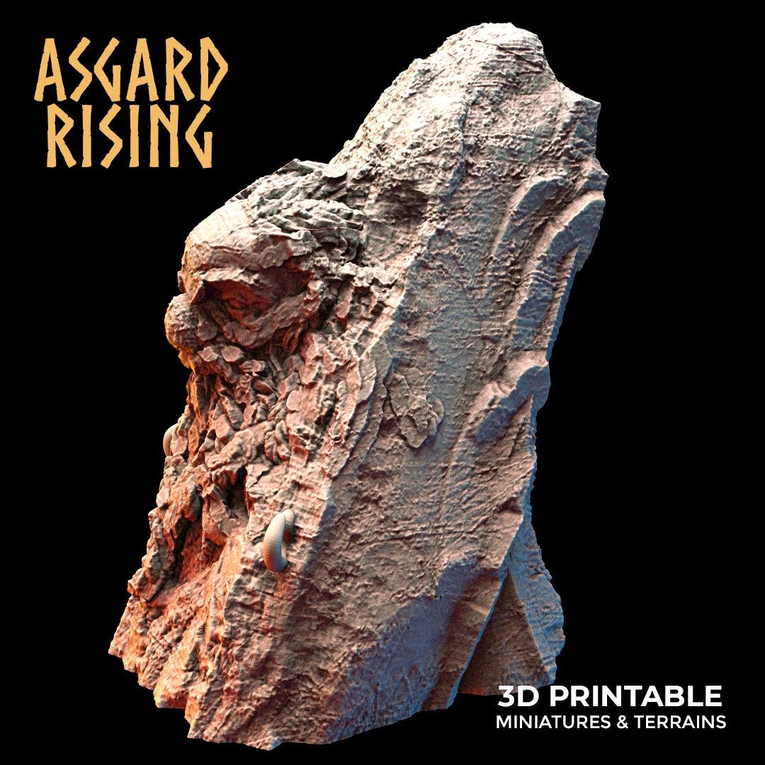3D Printed Asgard Rising Dwarf Mountain Pass Fortress Entrance 28mm - 32mm - 3D Printing Boss 