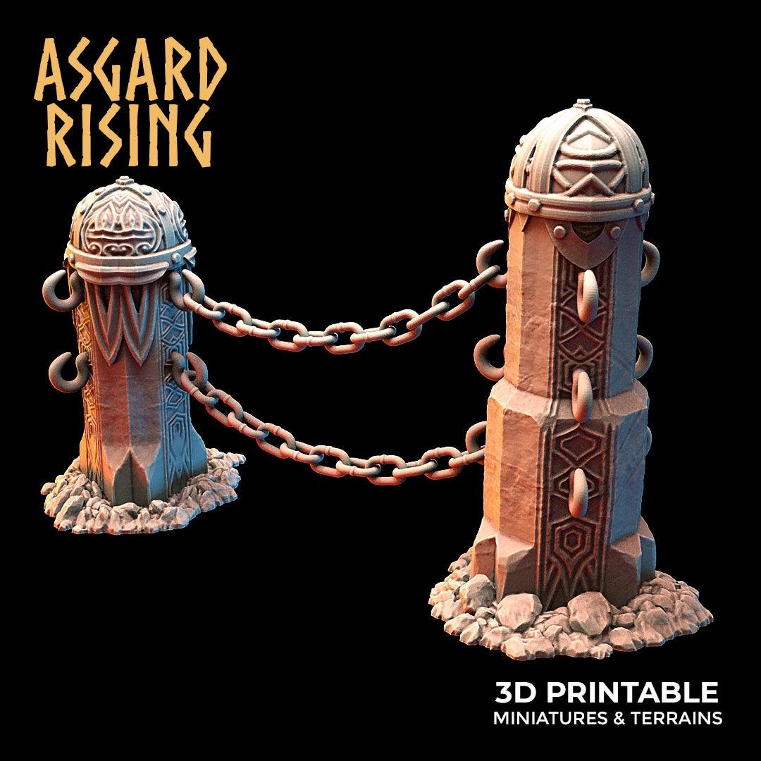 3D Printed Asgard Rising Dwarf Mountain Pass Fortress Entrance 28mm - 32mm - 3D Printing Boss 