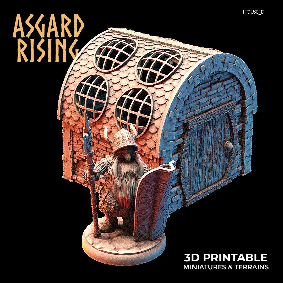 3D Printed Asgard Rising Dwarven Kingdom Houses Industrial Architecture 28mm - 32mm - 3D Printing Boss 