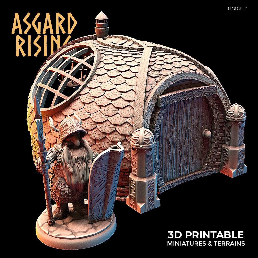 3D Printed Asgard Rising Dwarven Kingdom Houses Industrial Architecture 28mm - 32mm - 3D Printing Boss 