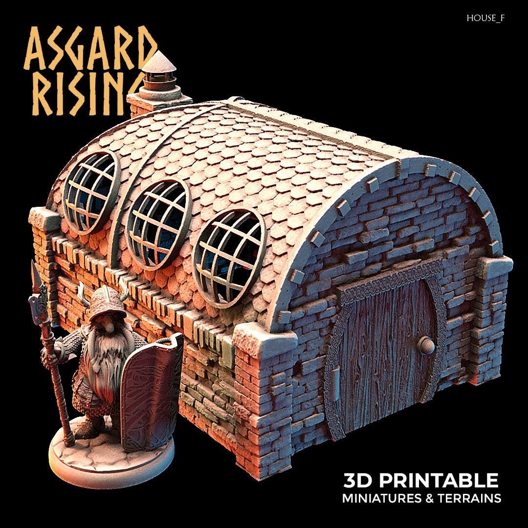 3D Printed Asgard Rising Dwarven Kingdom Houses Industrial Architecture 28mm - 32mm - 3D Printing Boss 