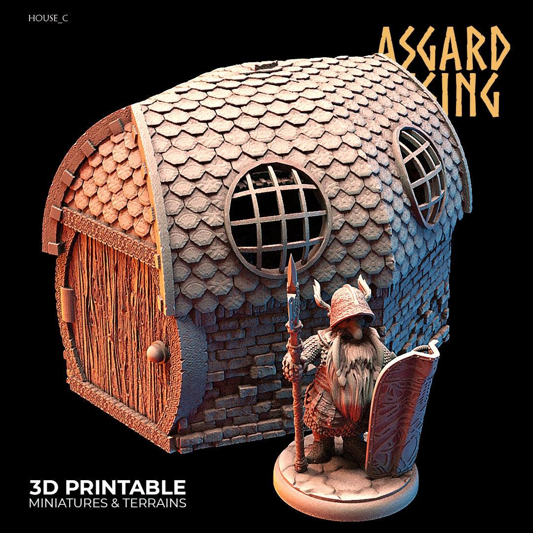 3D Printed Asgard Rising Dwarven Kingdom Houses Industrial Architecture 28mm - 32mm - 3D Printing Boss 