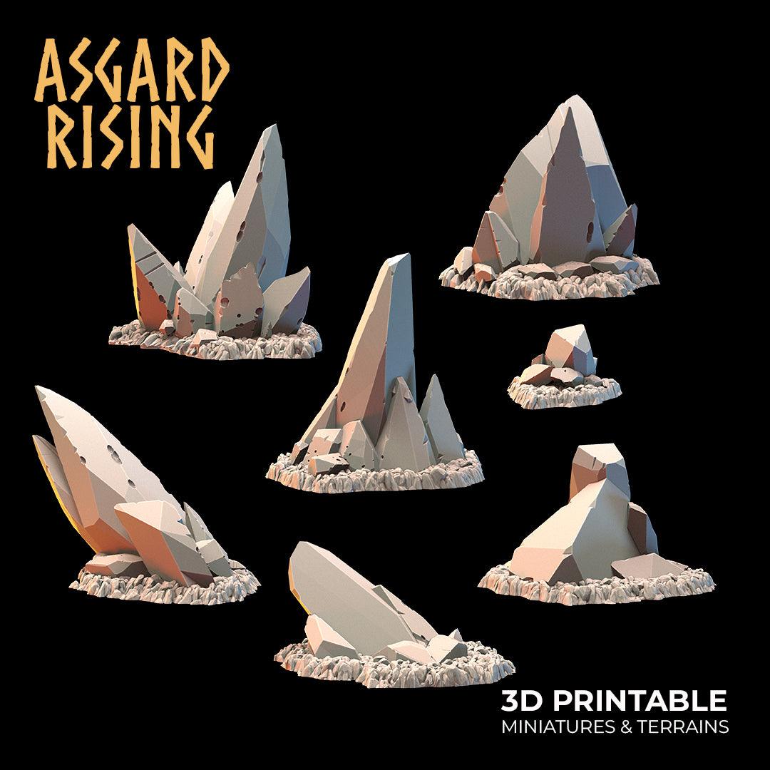 3D Printed Asgard Rising Dwarven Mines Underground Railroad 28mm - 32mm - 3D Printing Boss 
