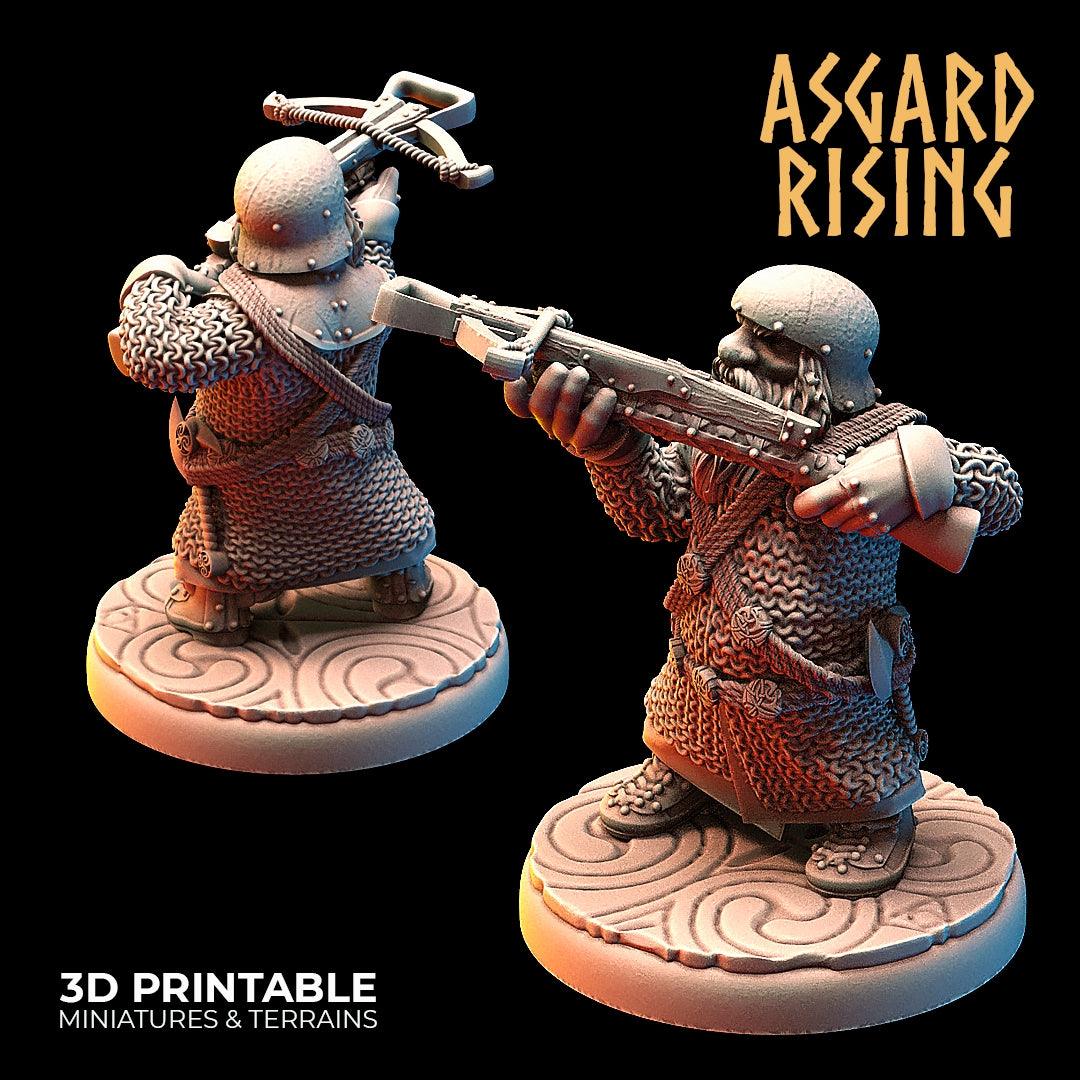 3D Printed Asgard Rising Dwarves Crossbow Chain Mail Set 28mm - 32mm - 3D Printing Boss 
