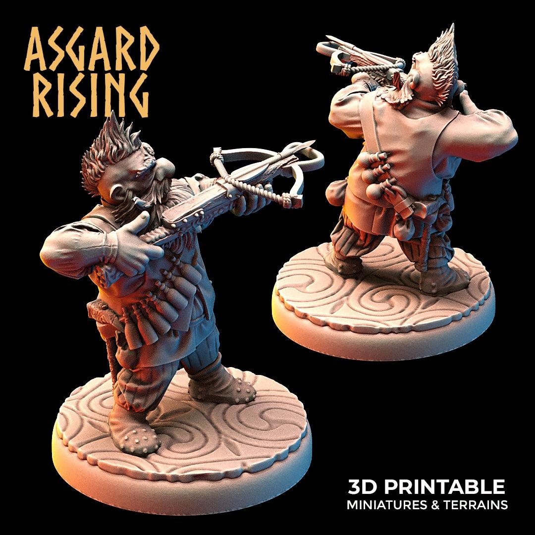 3D Printed Asgard Rising Dwarves Ranged Weapons Set 28mm - 32mm - 3D Printing Boss 