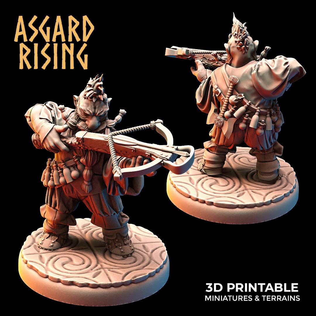 3D Printed Asgard Rising Dwarves Ranged Weapons Set 28mm - 32mm - 3D Printing Boss 
