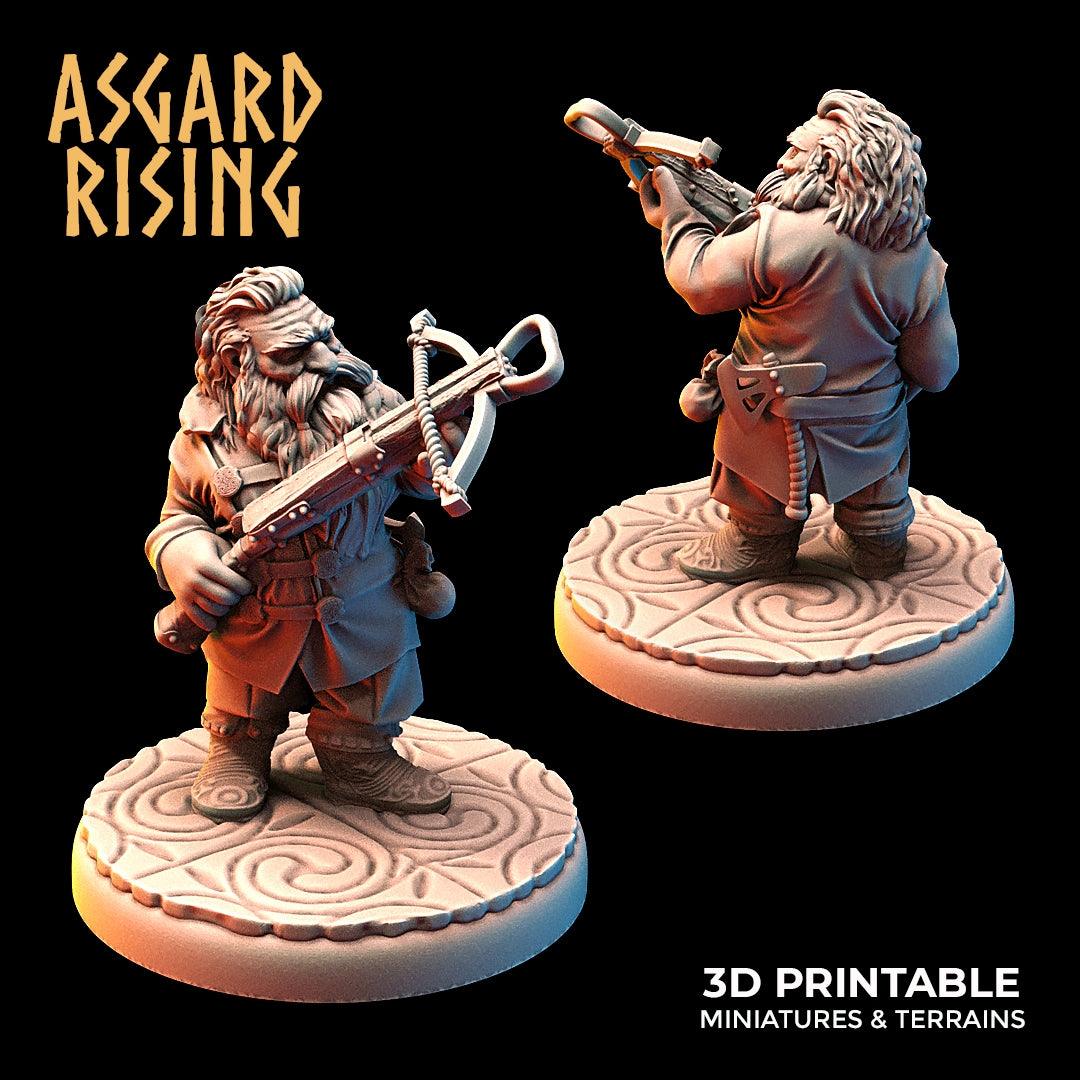 3D Printed Asgard Rising Dwarves Ranged Weapons Set 28mm - 32mm - 3D Printing Boss 