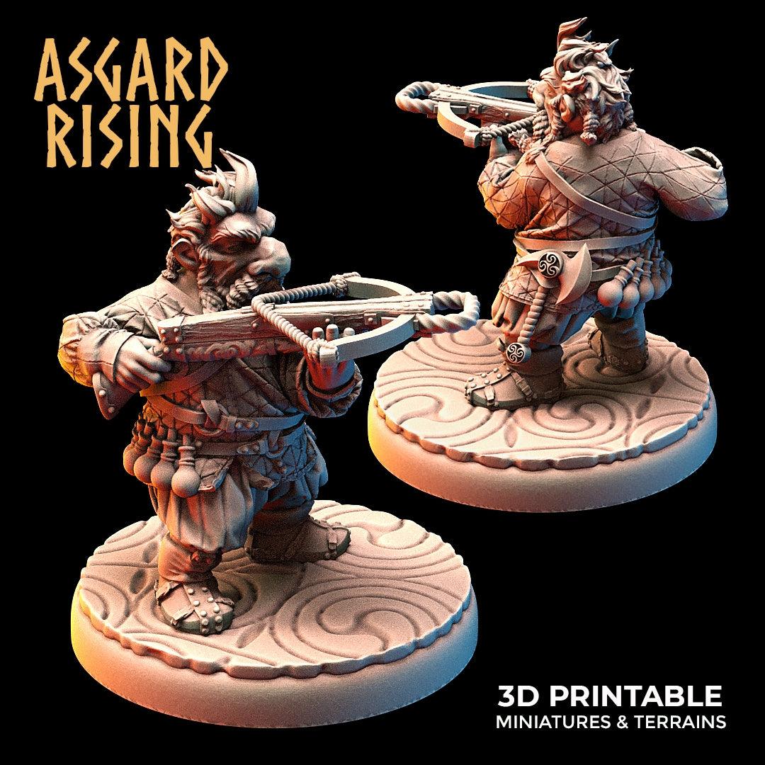 3D Printed Asgard Rising Dwarves Ranged Weapons Set 28mm - 32mm - 3D Printing Boss 