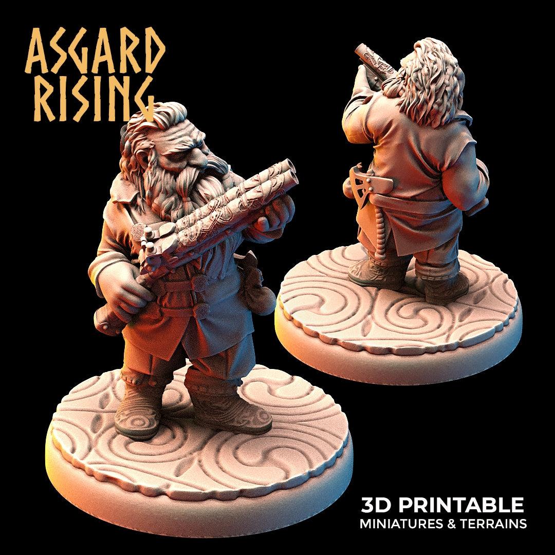 3D Printed Asgard Rising Dwarves Ranged Weapons Set 28mm - 32mm - 3D Printing Boss 