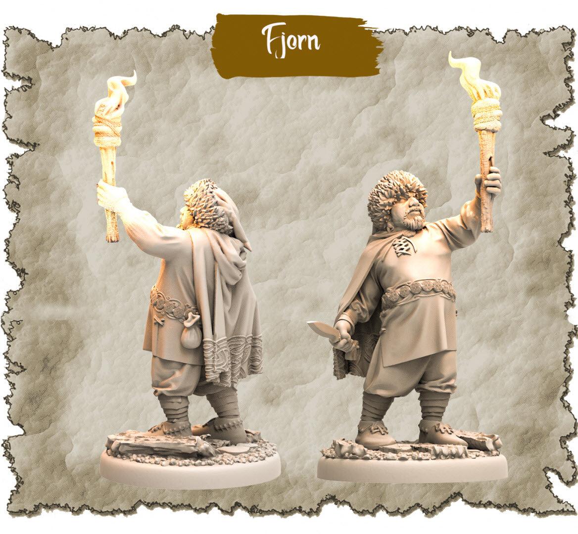 3D Printed Asgard Rising Fjorn Adventurer 28mm-32mm Ragnarok D&D - 3D Printing Boss 